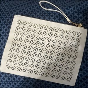 Tory Burch Laser Cut PVC Wristlet